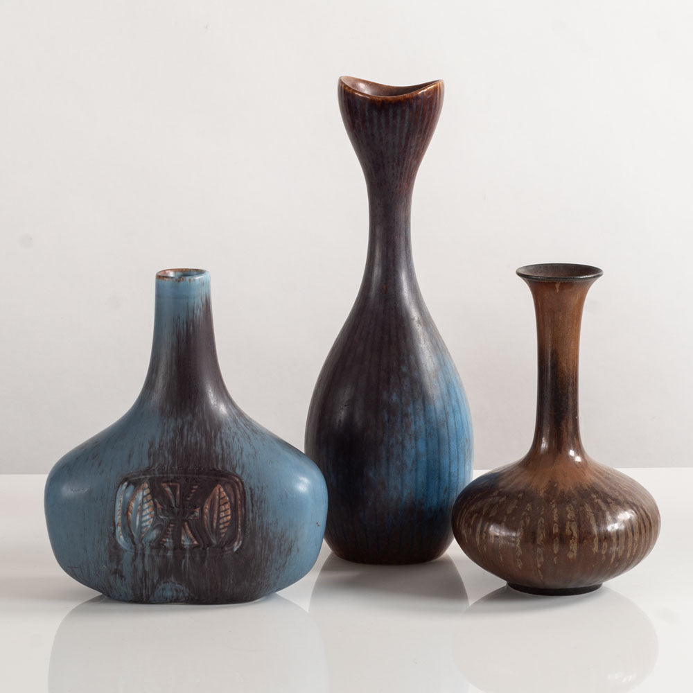 Three vases by Gunnar Nylund for Rörstrand, Sweden