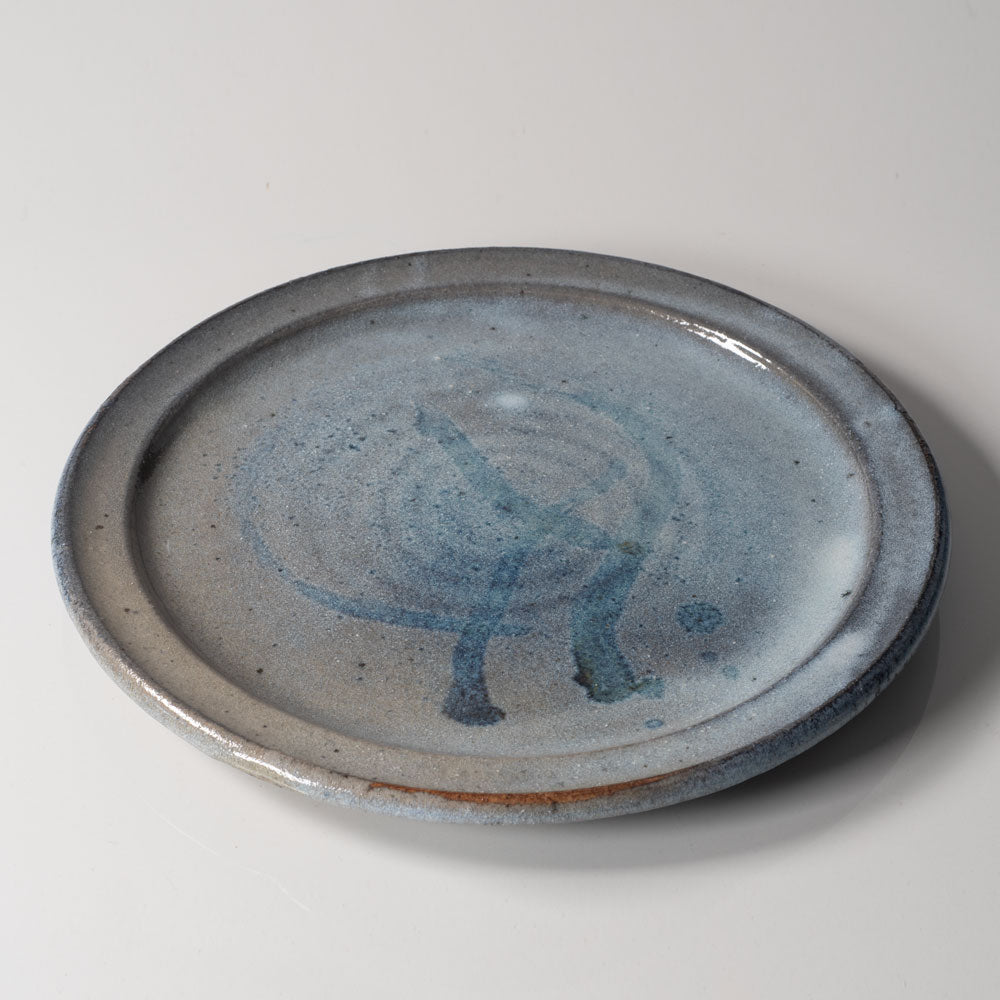 Heidi Kippenberg, Germany, unique stoneware bowl with blue and gray glaze K2871
