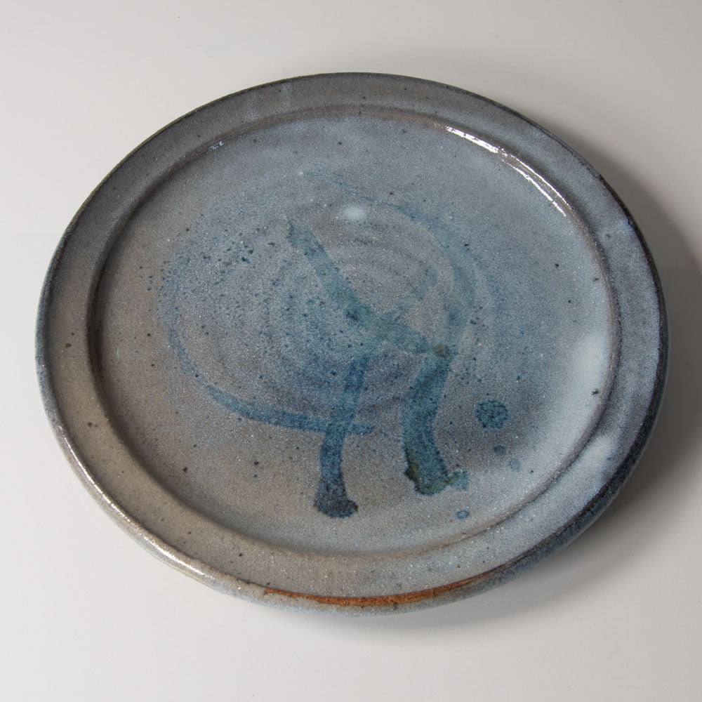 Heidi Kippenberg, Germany, unique stoneware bowl with blue and gray glaze K2871