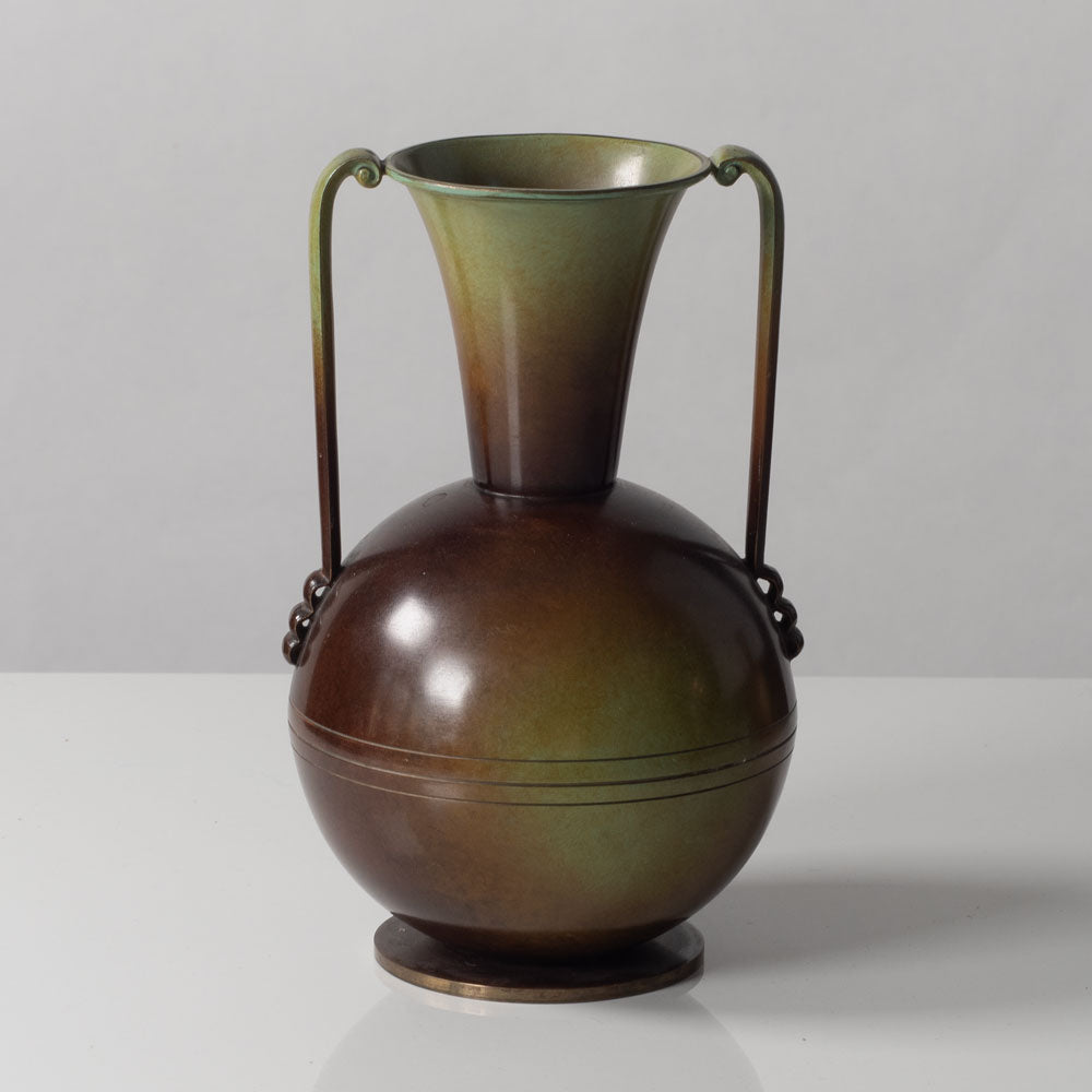 Ystad Brons, Sweden, bronze two-handled vase K2705