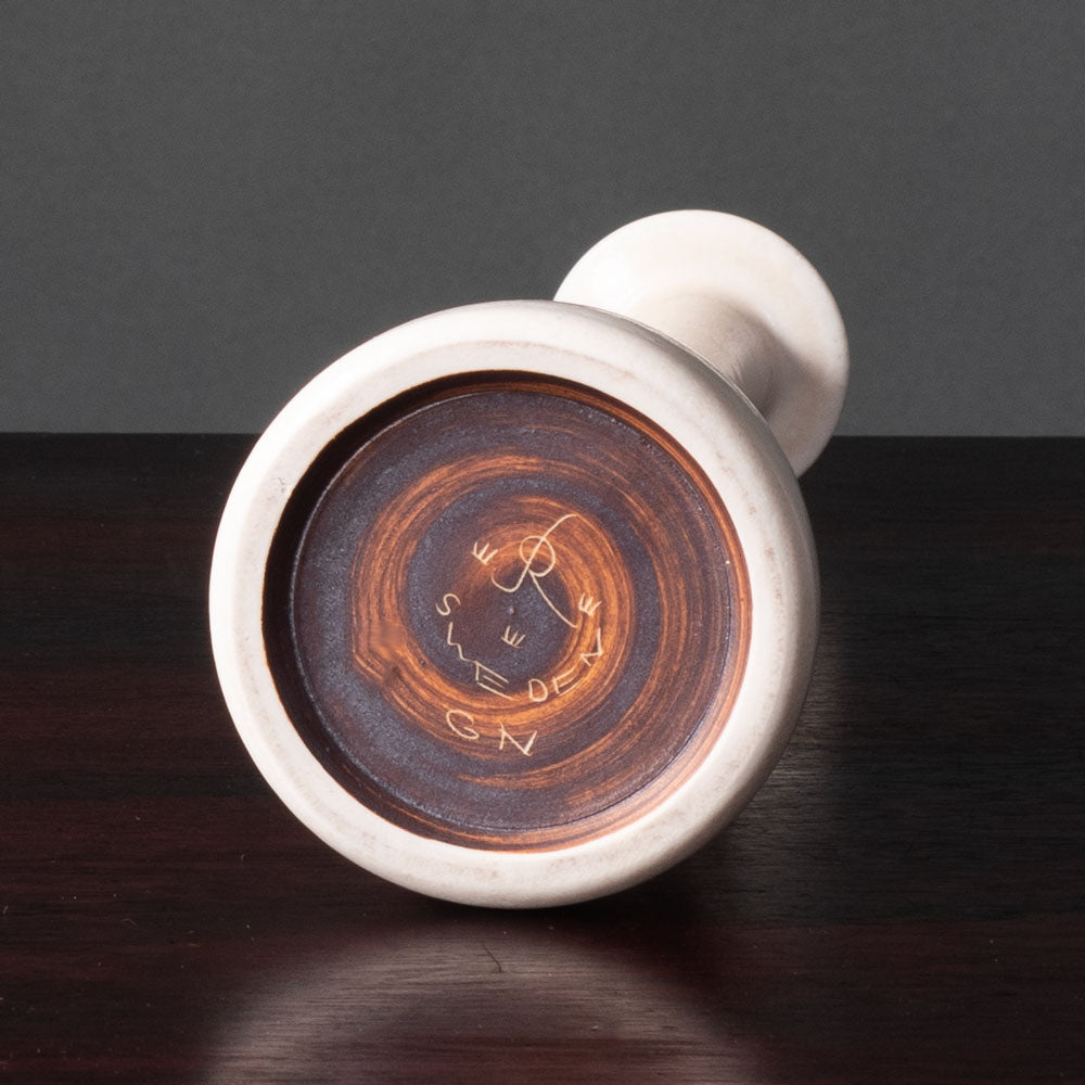 Gunnar Nylund for Rörstrand, Sweden, tall conical  vase with white glaze L3186