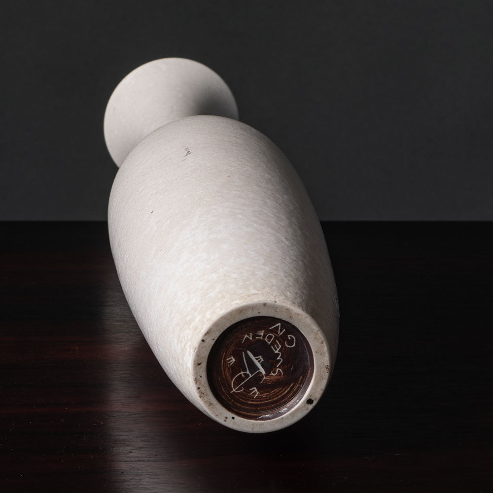 Gunnar Nylund for Rörstrand, Sweden, tall bottle vase with white glaze K2499