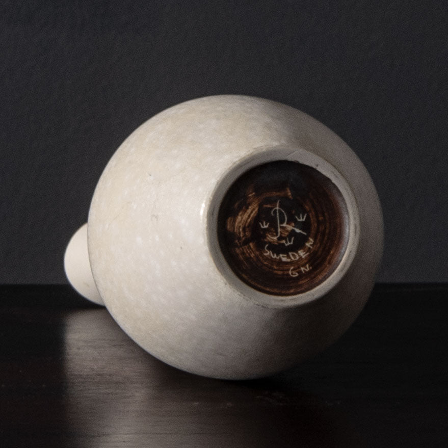 Gunnar Nylund for Rörstrand, Sweden, stoneware pitcher with white glaze