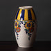 Boch Freres, Belgium, faiance vase with multichromatic glaze K2751