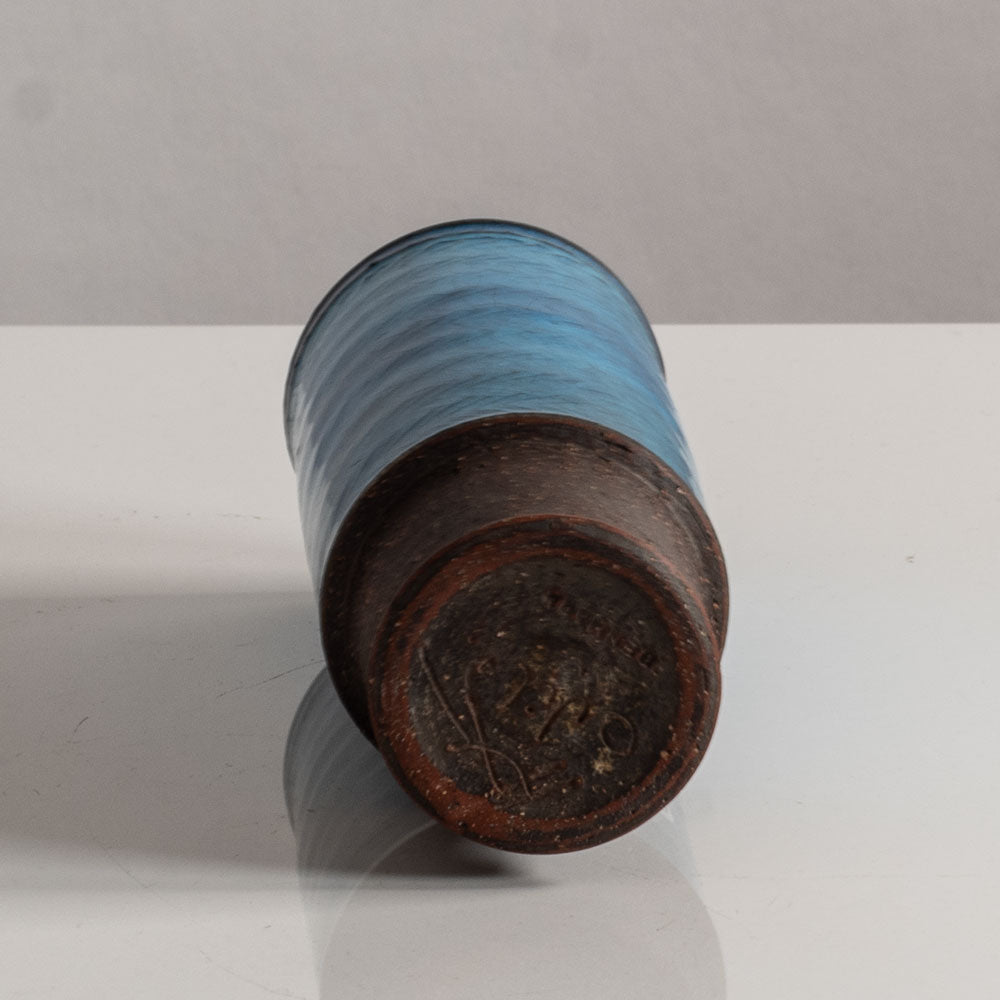 Nils Kähler for Herman A. Kähler Keramik, Denmark, vase with turquoise glaze M4078