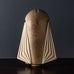 Brigitte Enders, Australia, sculptural stoneware vase with pale brown glaze J1263
