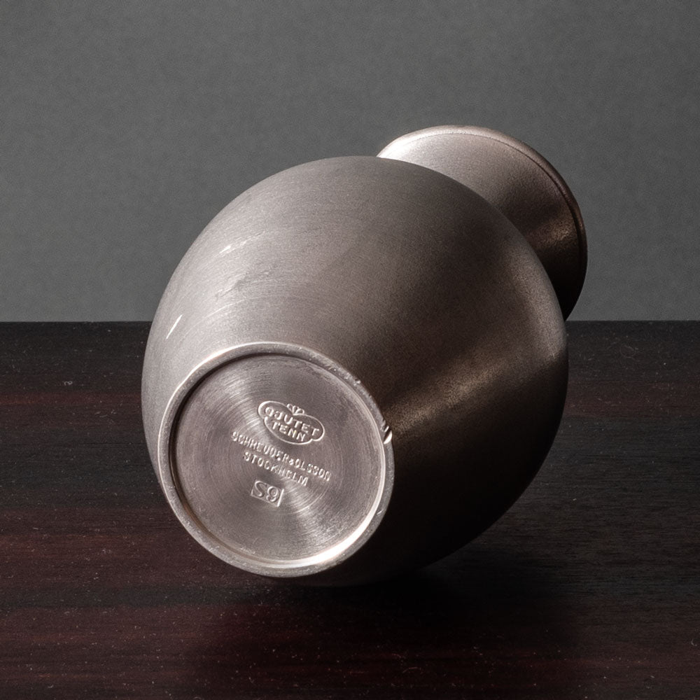 Schreuder & Olsson, Sweden, pewter vase L3054