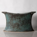 Ingeborg Zenker, Zenker Karthausen, unique stoneware vessel with blue-green glaze J1270