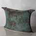 Ingeborg Zenker, Zenker Karthausen, unique stoneware vessel with blue-green glaze J1270