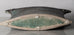Ingeborg Zenker, Zenker Karthausen, unique stoneware vessel with blue-green glaze J1270