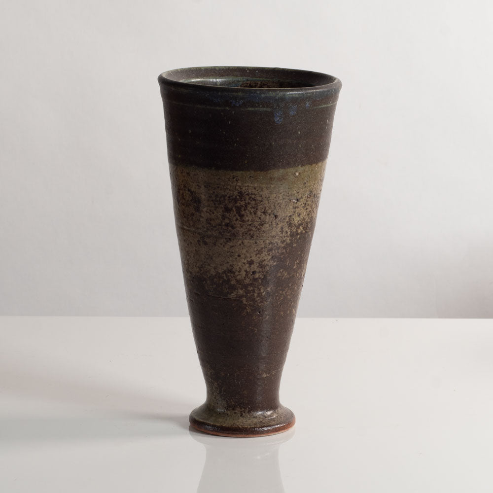 Francesca Mascitti Lindh for Arabia, unique stoneware vase with brown glaze M5482