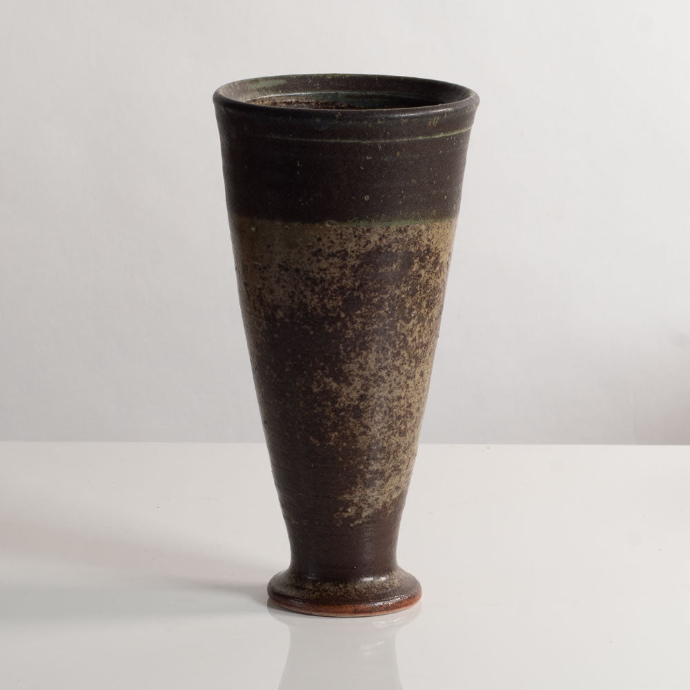 Francesca Mascitti Lindh for Arabia, unique stoneware vase with brown glaze M5482