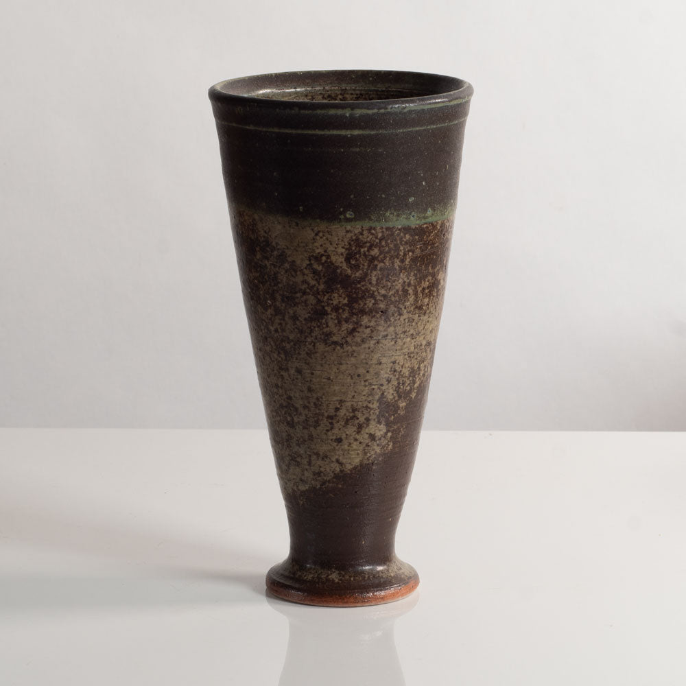 Francesca Mascitti Lindh for Arabia, unique stoneware vase with brown glaze M5482