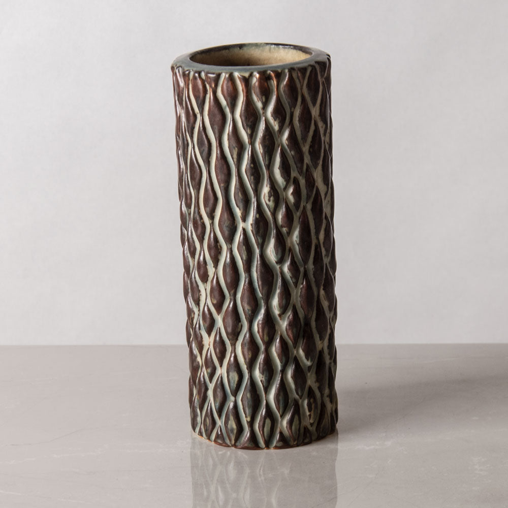 Axel Salto for Royal Copenhagen, Denmark, "Budding" vase with Sung glaze