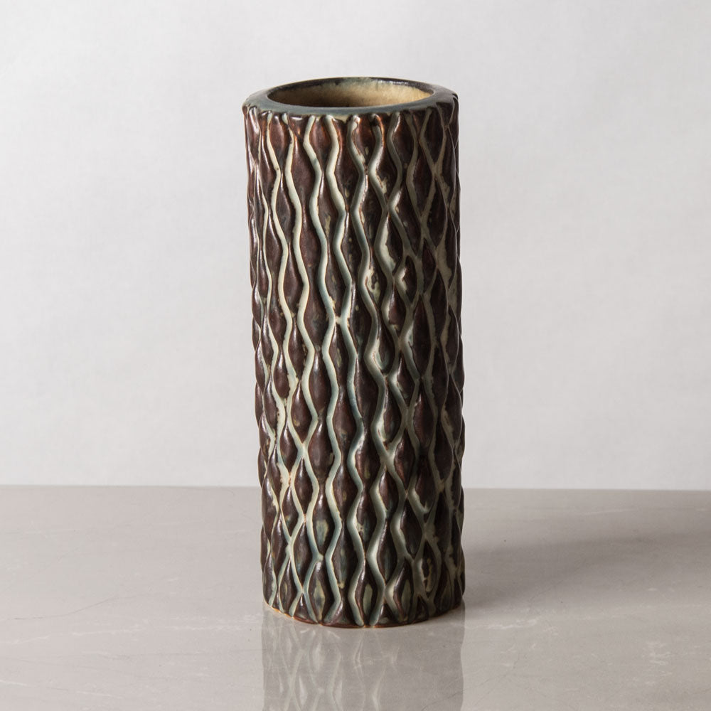 Axel Salto for Royal Copenhagen, Denmark, "Budding" vase with Sung glaze