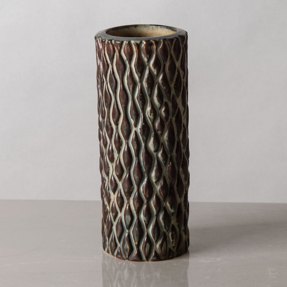 Axel Salto for Royal Copenhagen, Denmark, "Budding" vase with Sung glaze