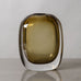 Vicke Lindstrand for Kosta, Sweden, sommerso vase in amber and clear glass J1242