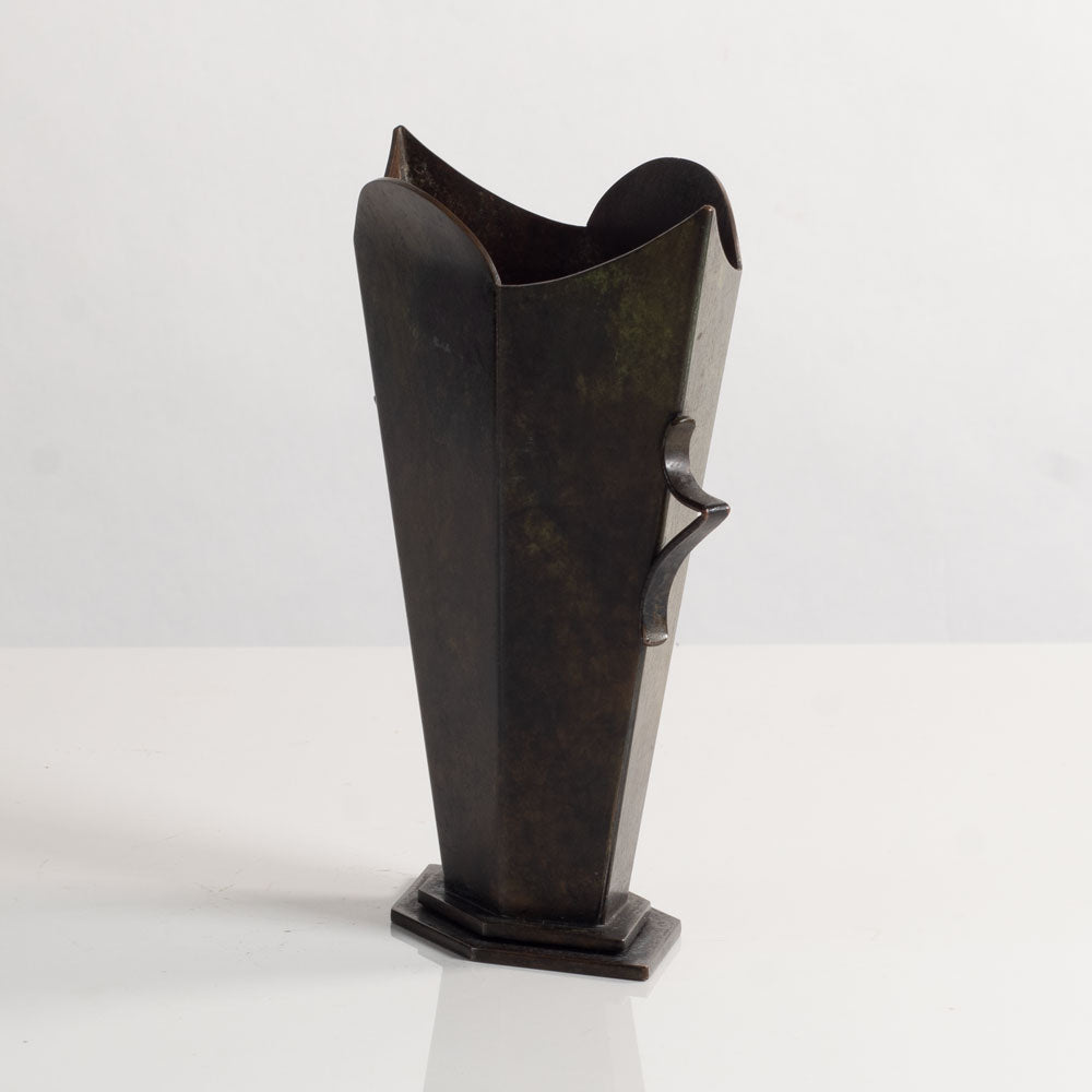Holger Fridericias, HF Ildfast, Denmark, art deco bronze vase L3892