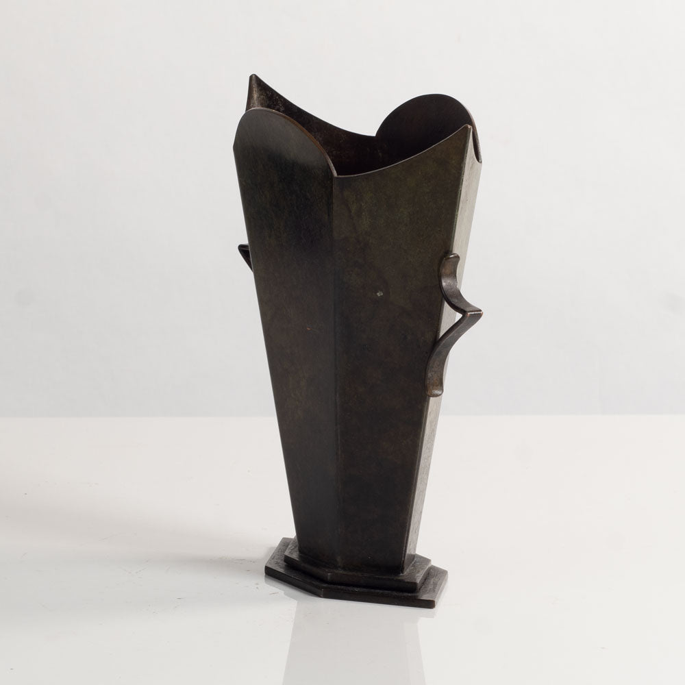 Holger Fridericias, HF Ildfast, Denmark, art deco bronze vase L3892