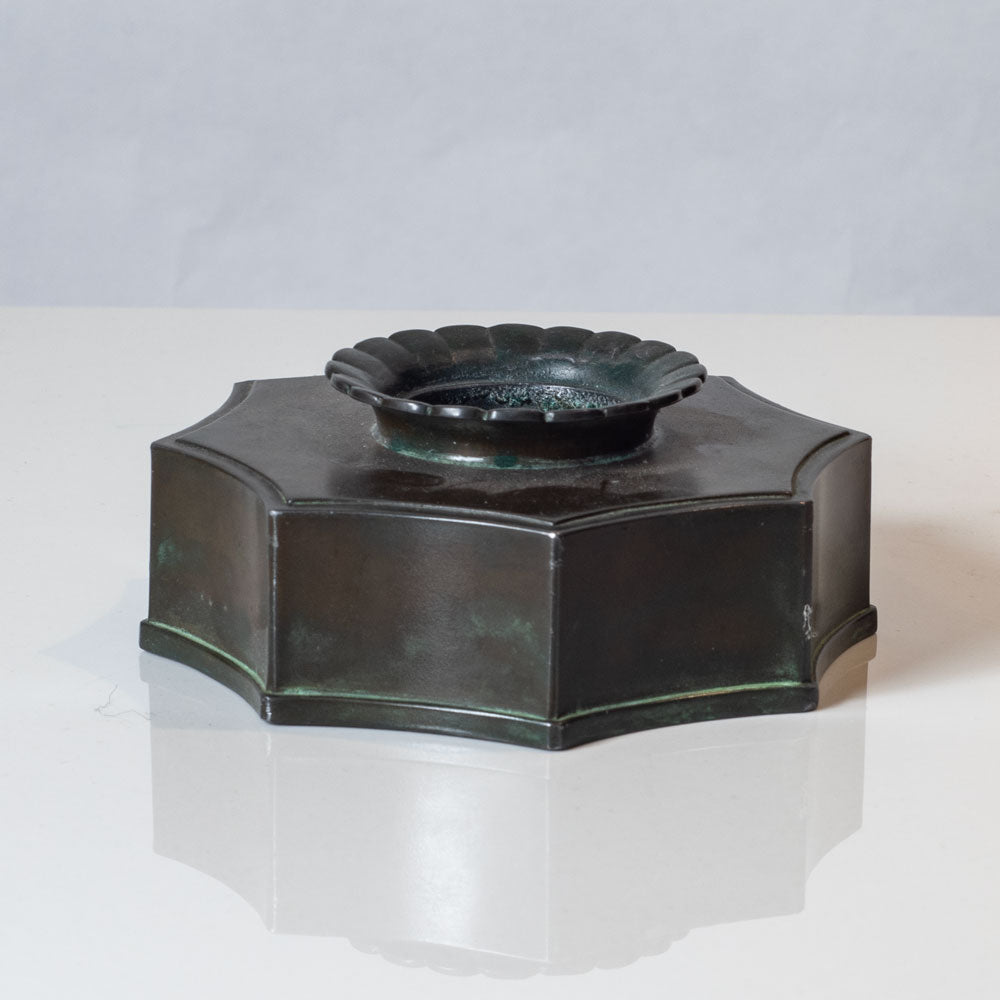 Just Andersen, Denmark, Disko metal candleholder A2048