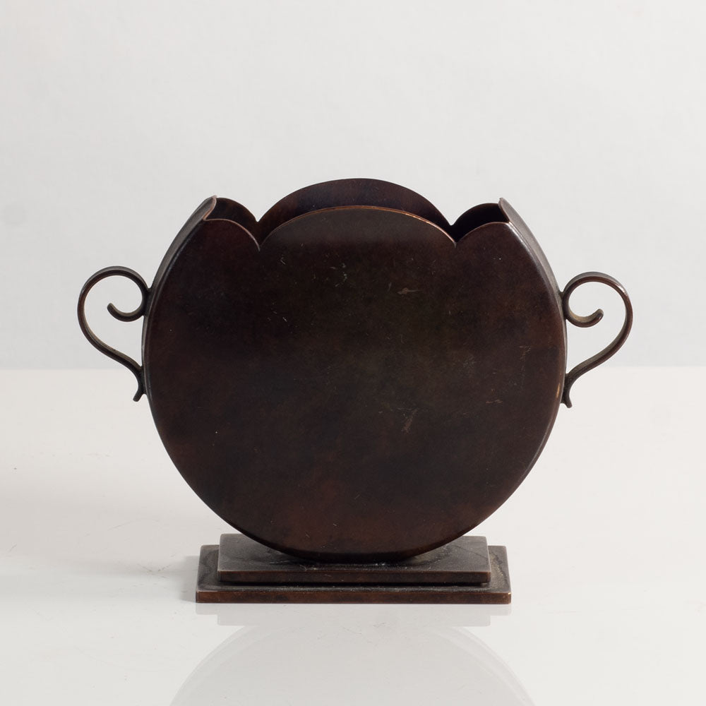 Danish bronze art deco vase M4234