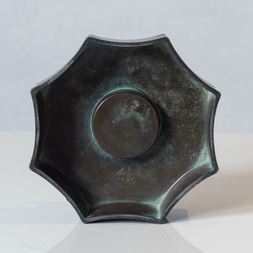 Just Andersen, Denmark, Disko metal candleholder A2048