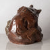 Knud Kyhn for Bing & Grondahl, Denmark, unique stoneware sculpture of a bear and three cubs J1398