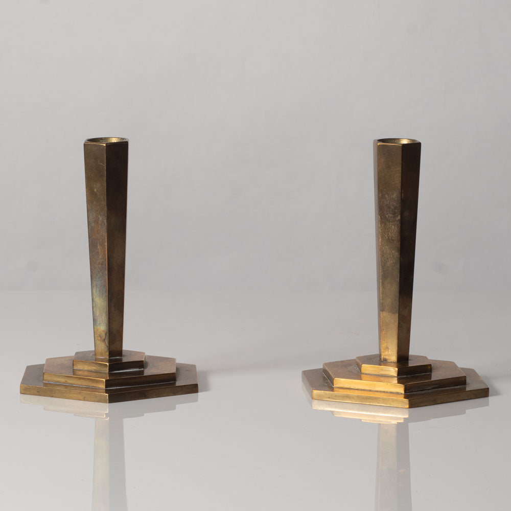 Pair of bronze candlesticks K2773