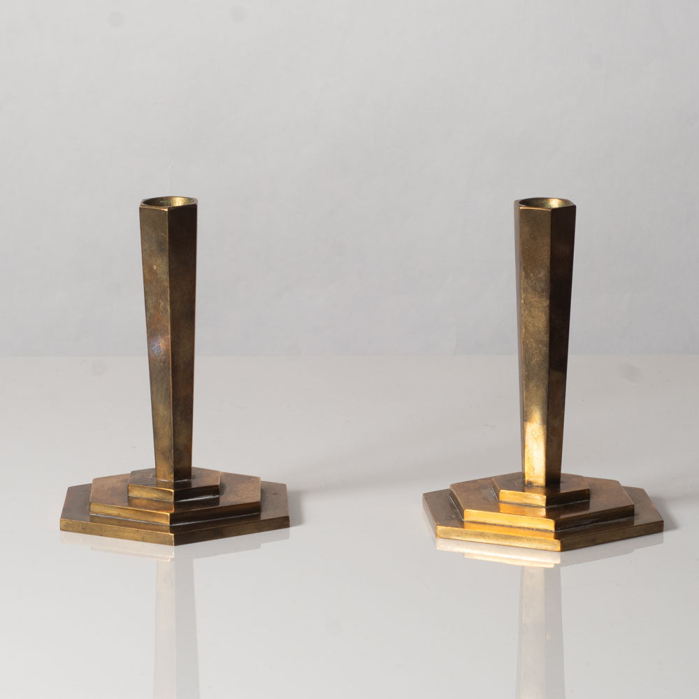 Pair of bronze candlesticks K2773