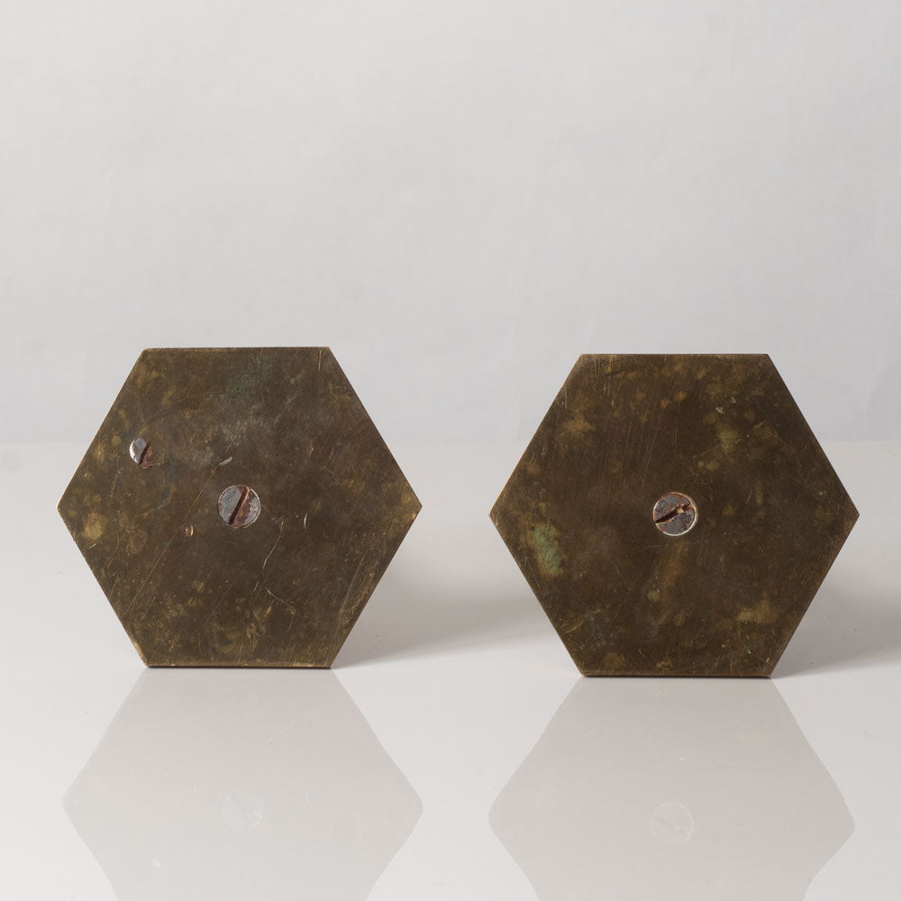 Pair of bronze candlesticks K2773