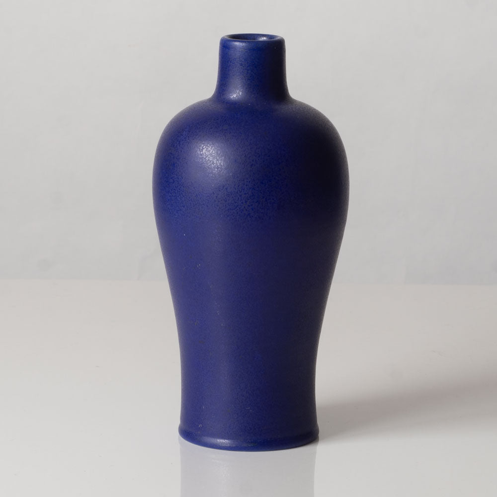 Gunnar Nylund for Rörstrand, Sweden, stoneware bulbous vase with cobalt blue glaze k2419