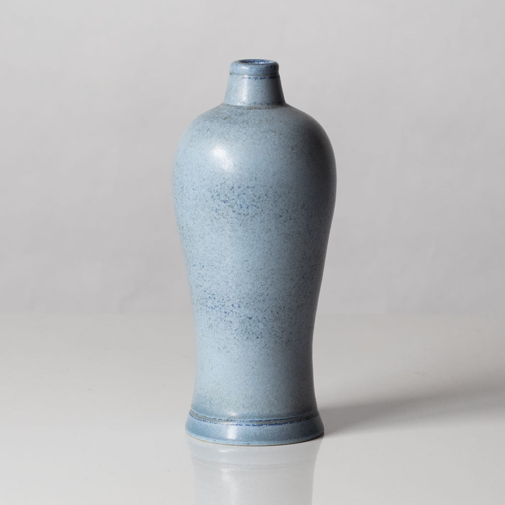 Gunnar Nylund for Rörstrand, Sweden, stoneware bulbous vase with light blue glaze k2338
