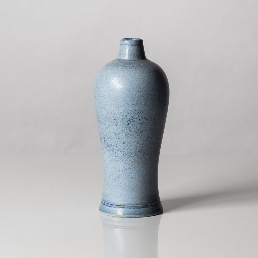 Gunnar Nylund for Rörstrand, Sweden, stoneware bulbous vase with light blue glaze k2338