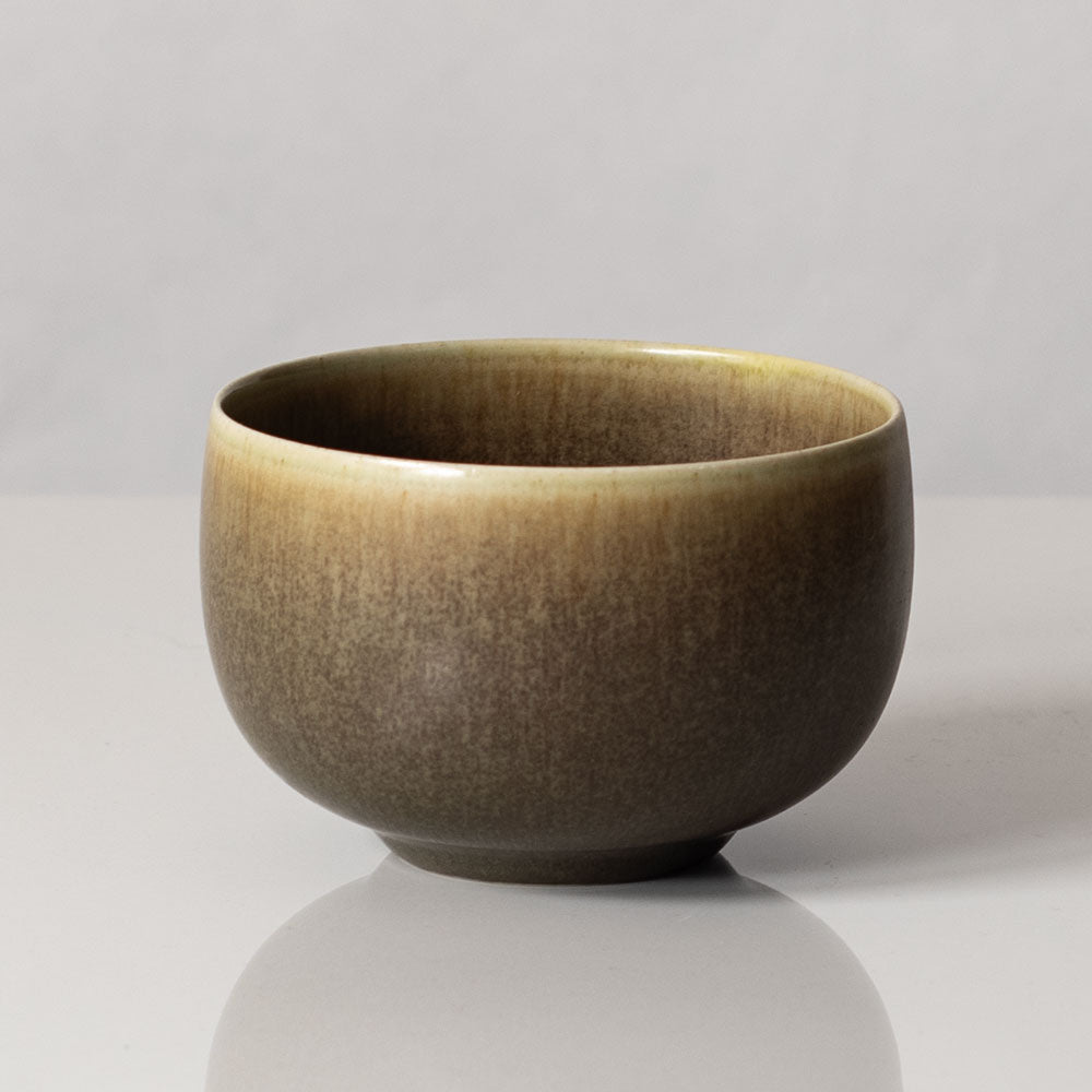 Per Linnemann-Schmidt at Palshus, Denmark, stoneware bowl with pale brown glaze L3141