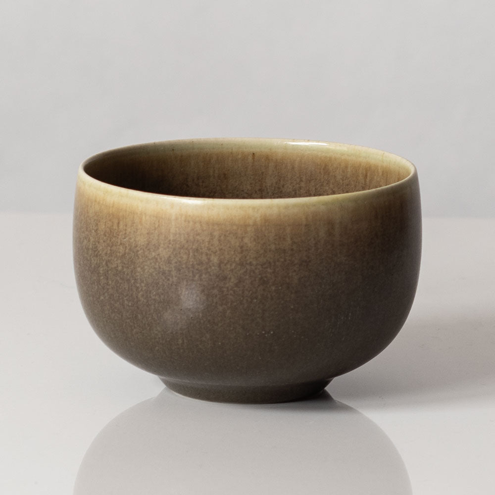 Per Linnemann-Schmidt at Palshus, Denmark, stoneware bowl with pale brown glaze L3141