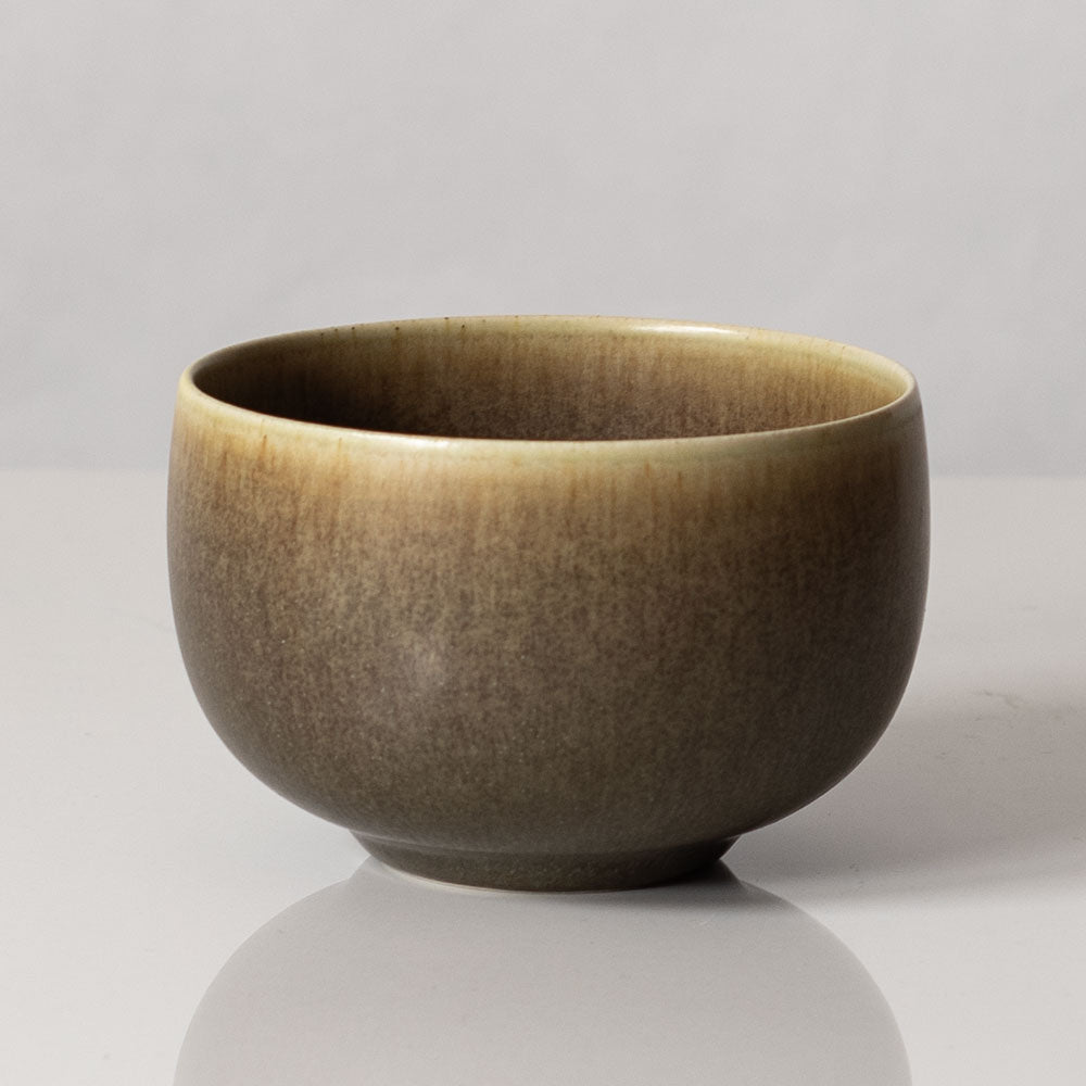 Per Linnemann-Schmidt at Palshus, Denmark, stoneware bowl with pale brown glaze L3141