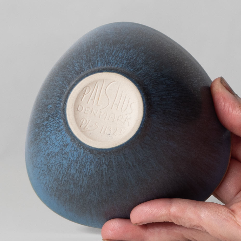 Per Linnemann-Schmidt at Palshus, Denmark, stoneware bowl with pale blue glaze K2523