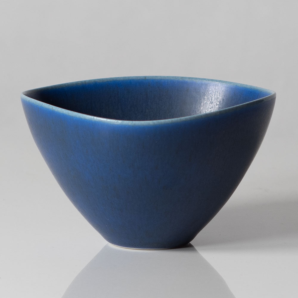 Per Linnemann-Schmidt at Palshus, Denmark, stoneware bowl with blue glaze K2494