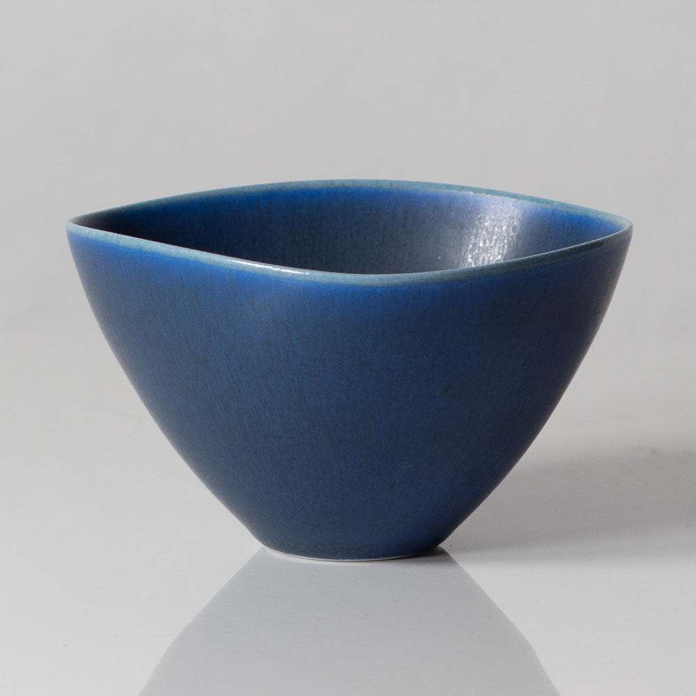 Per Linnemann-Schmidt at Palshus, Denmark, stoneware bowl with blue glaze K2494