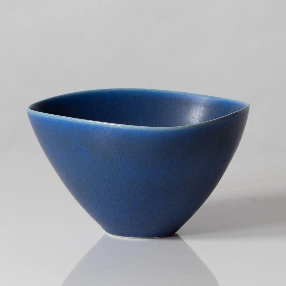 Per Linnemann-Schmidt at Palshus, Denmark, stoneware bowl with blue glaze K2494