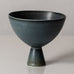 Carl Harry Stålhane for Rörstrand, Sweden, footed bowl with blue gray glaze L3307