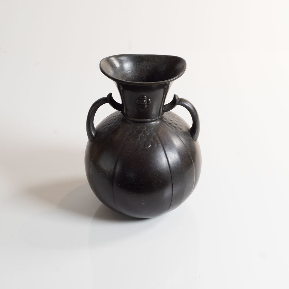 Just Andersen, Denmark, bronze handled vase L3586
