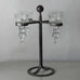 Bertil Vallien for Boda-Smide, Sweden, candelabra in iron and glass J1427