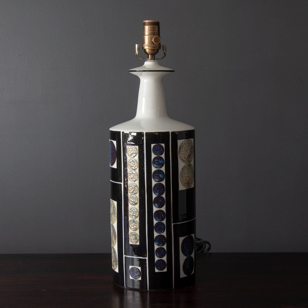 Aluminia with Fog & Morup, large porcelain lamp