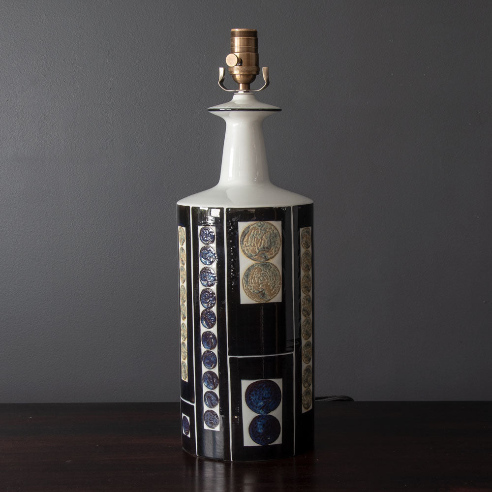 Aluminia with Fog & Morup, large porcelain lamp