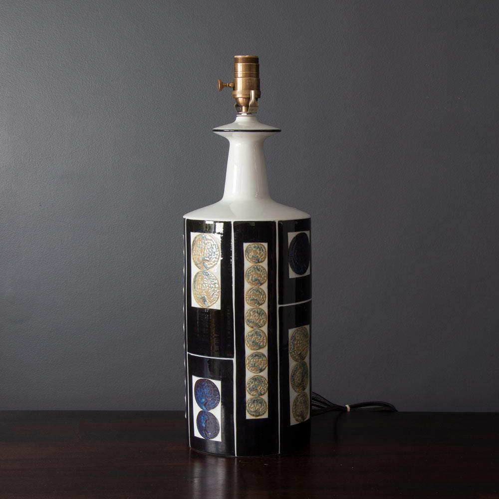 Aluminia with Fog & Morup, large porcelain lamp