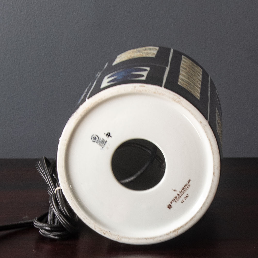 Aluminia with Fog & Morup, large porcelain lamp J1100