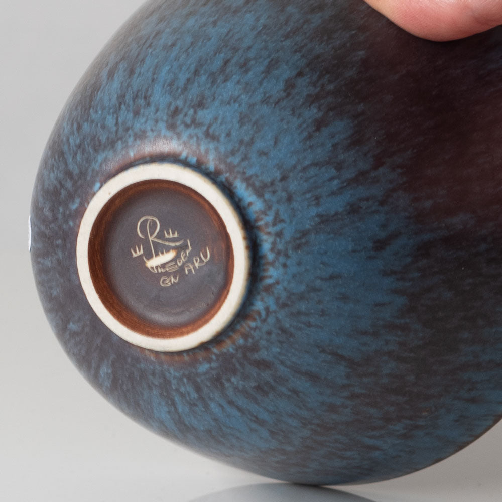 Gunnar Nylund for Rörstrand, Sweden, bowl with blue and purple glaze K2530