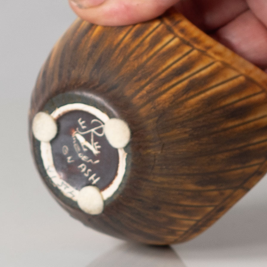 Gunnar Nylund for Rörstrand, Sweden, ceramic bowl with brown glaze L3348