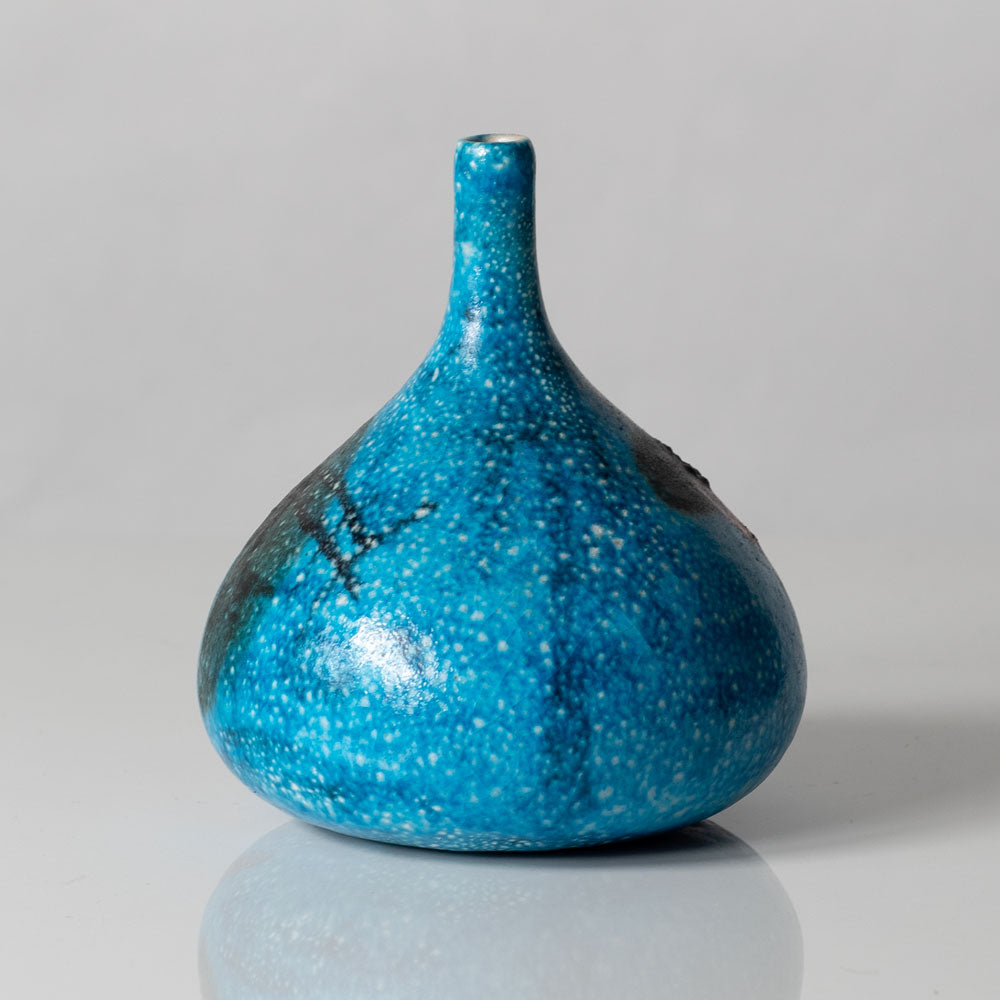 Guido Gambone, Italy, vase with blue and red glaze L3366